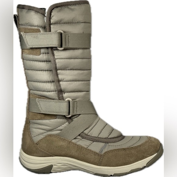 💋NWT MERRELL APPROACH SPORT TALL ZIP WATERPROOF FAUX FUR BOOTS Brindle 10 - Picture 2 of 10